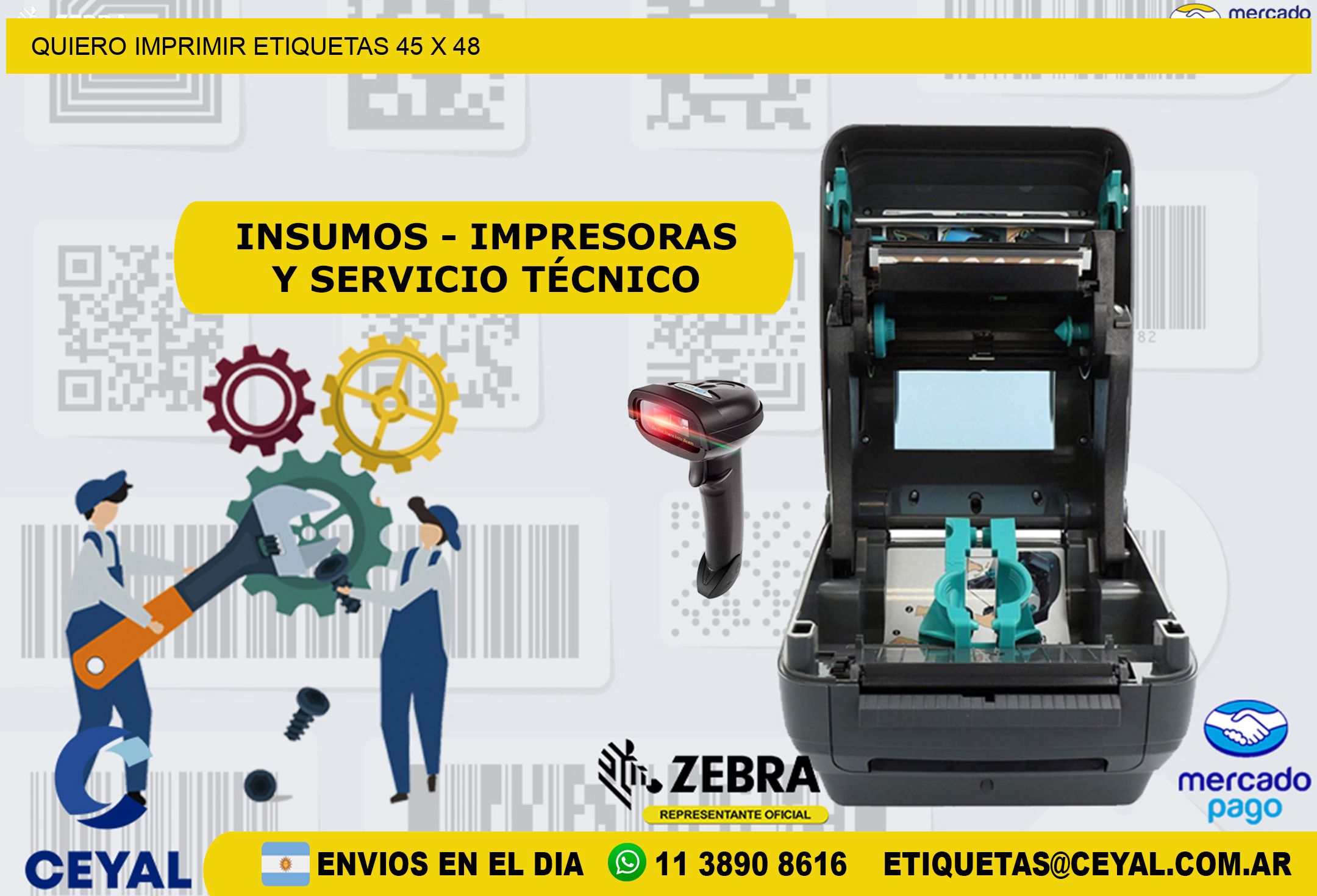 QUIERO IMPRIMIR ETIQUETAS 45 x 48