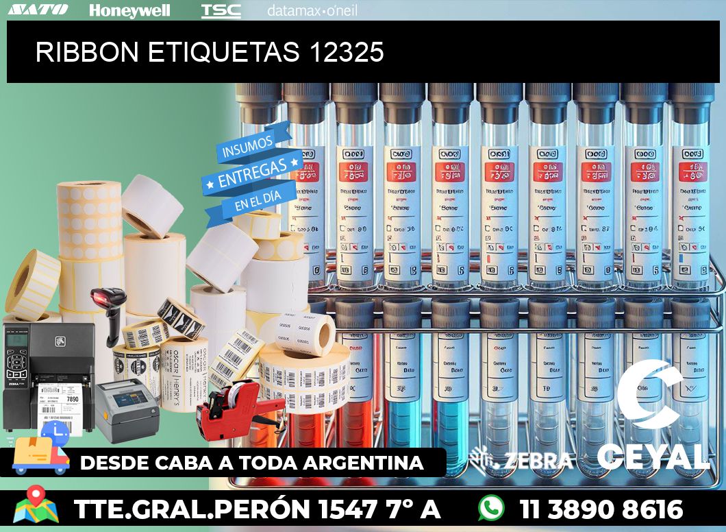 RIBBON ETIQUETAS 12325