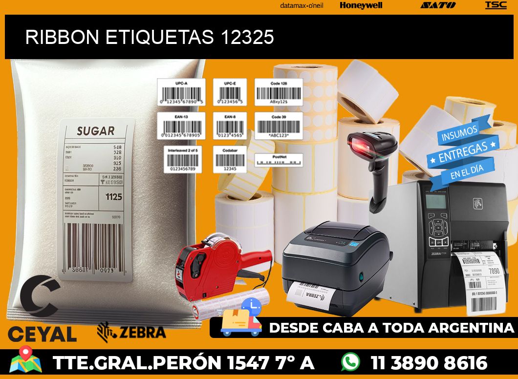 RIBBON ETIQUETAS 12325
