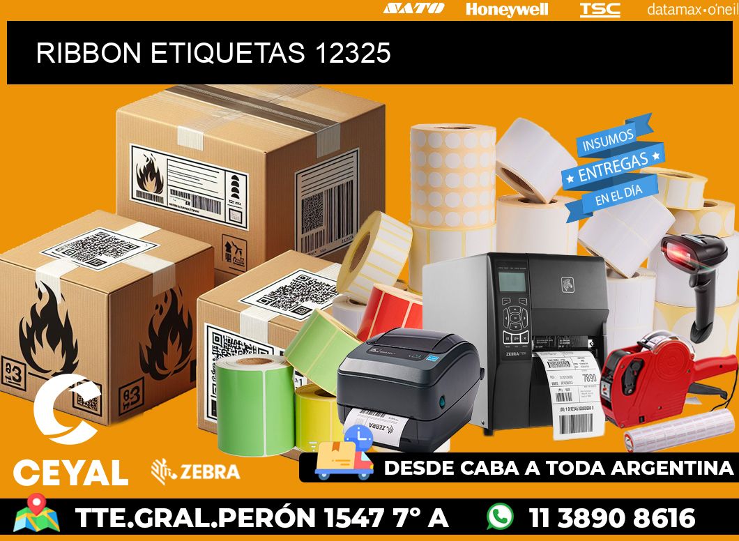RIBBON ETIQUETAS 12325