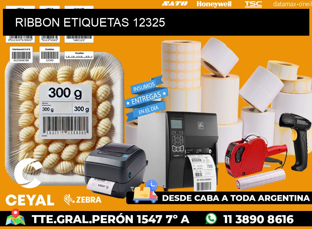 RIBBON ETIQUETAS 12325