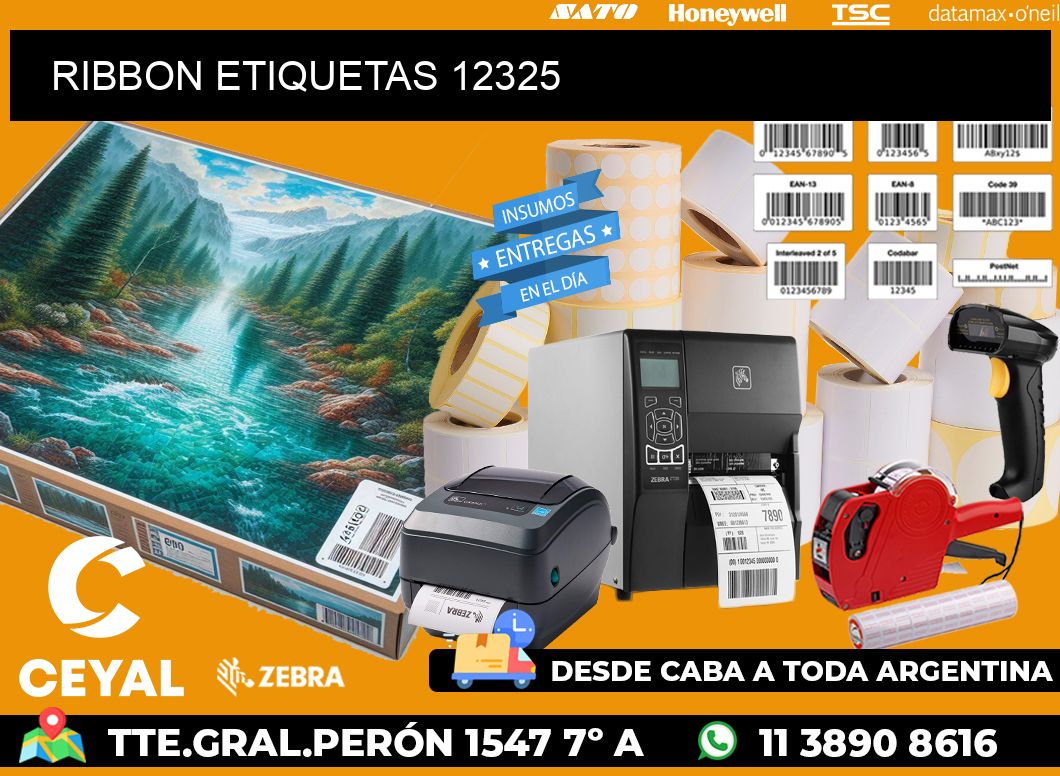 RIBBON ETIQUETAS 12325