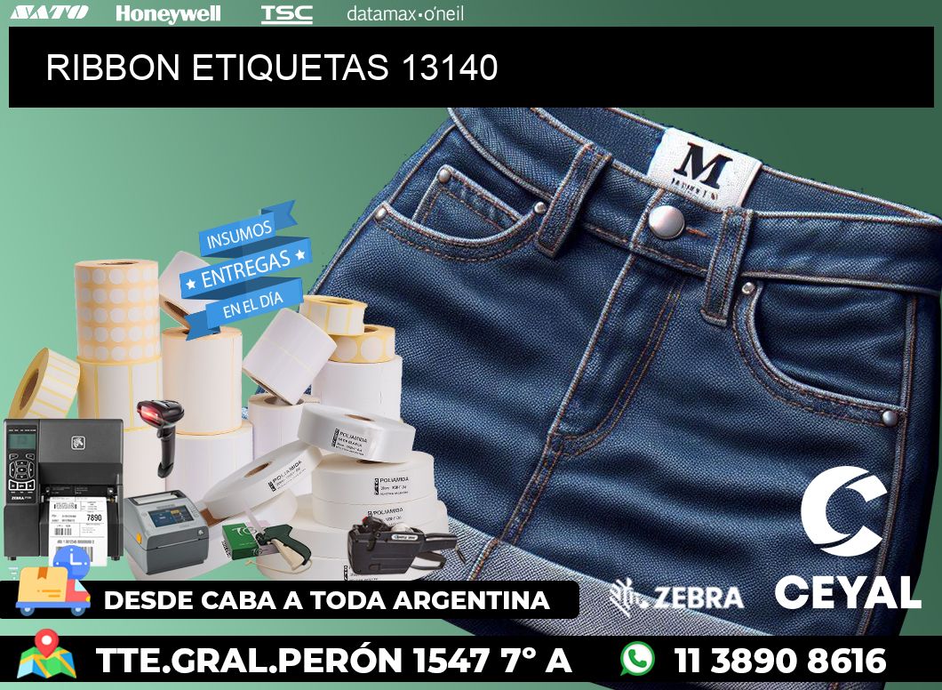 RIBBON ETIQUETAS 13140