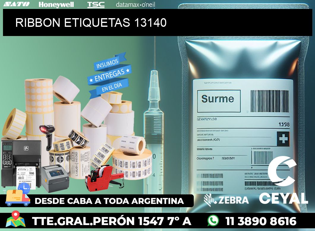 RIBBON ETIQUETAS 13140