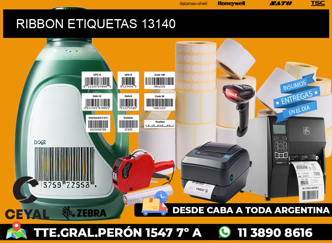 RIBBON ETIQUETAS 13140