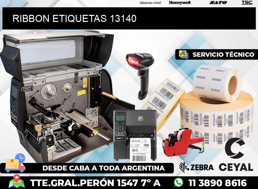 RIBBON ETIQUETAS 13140