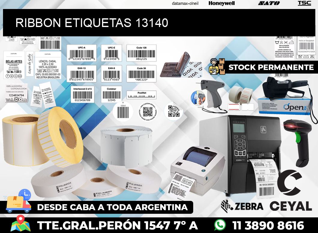 RIBBON ETIQUETAS 13140