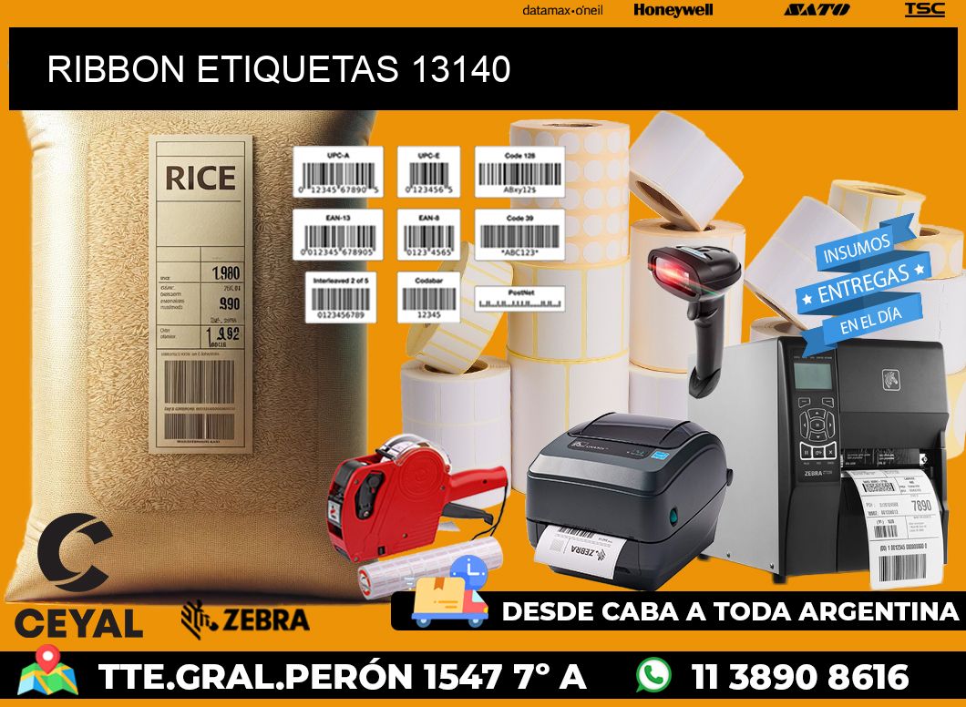 RIBBON ETIQUETAS 13140
