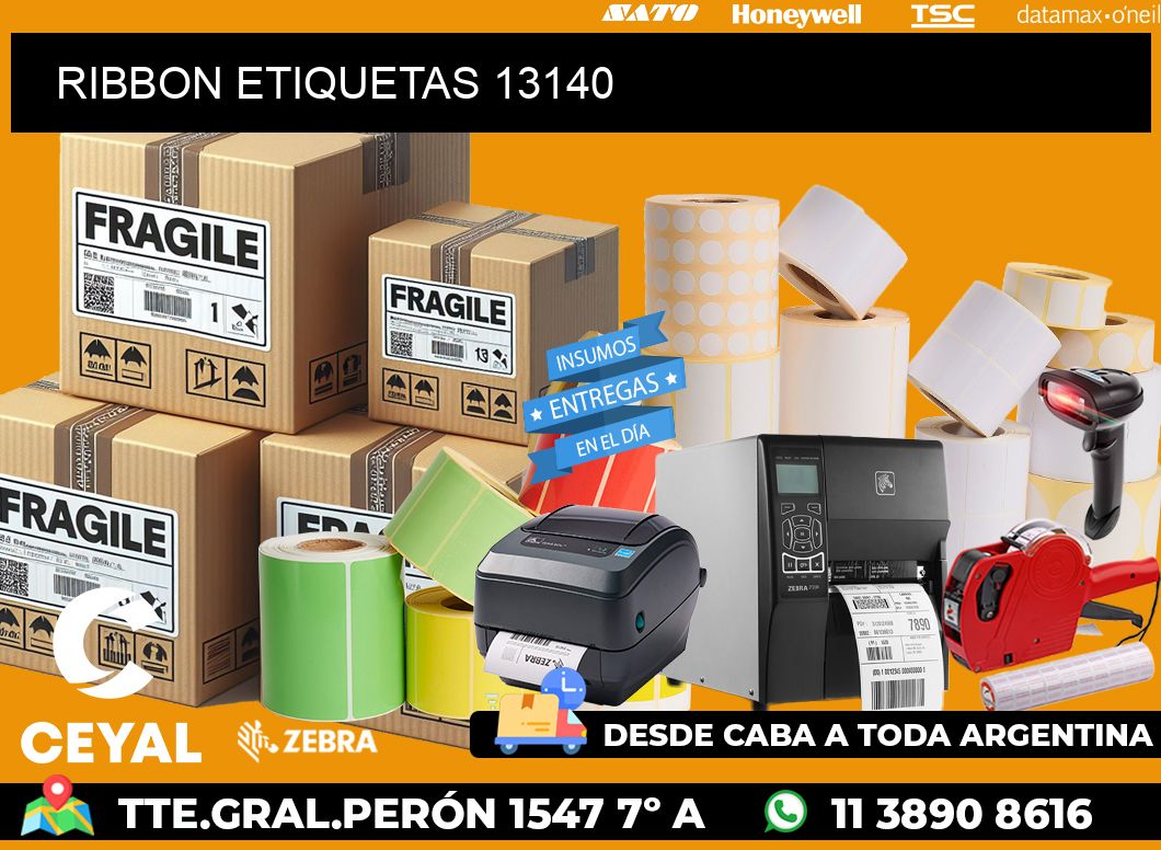 RIBBON ETIQUETAS 13140