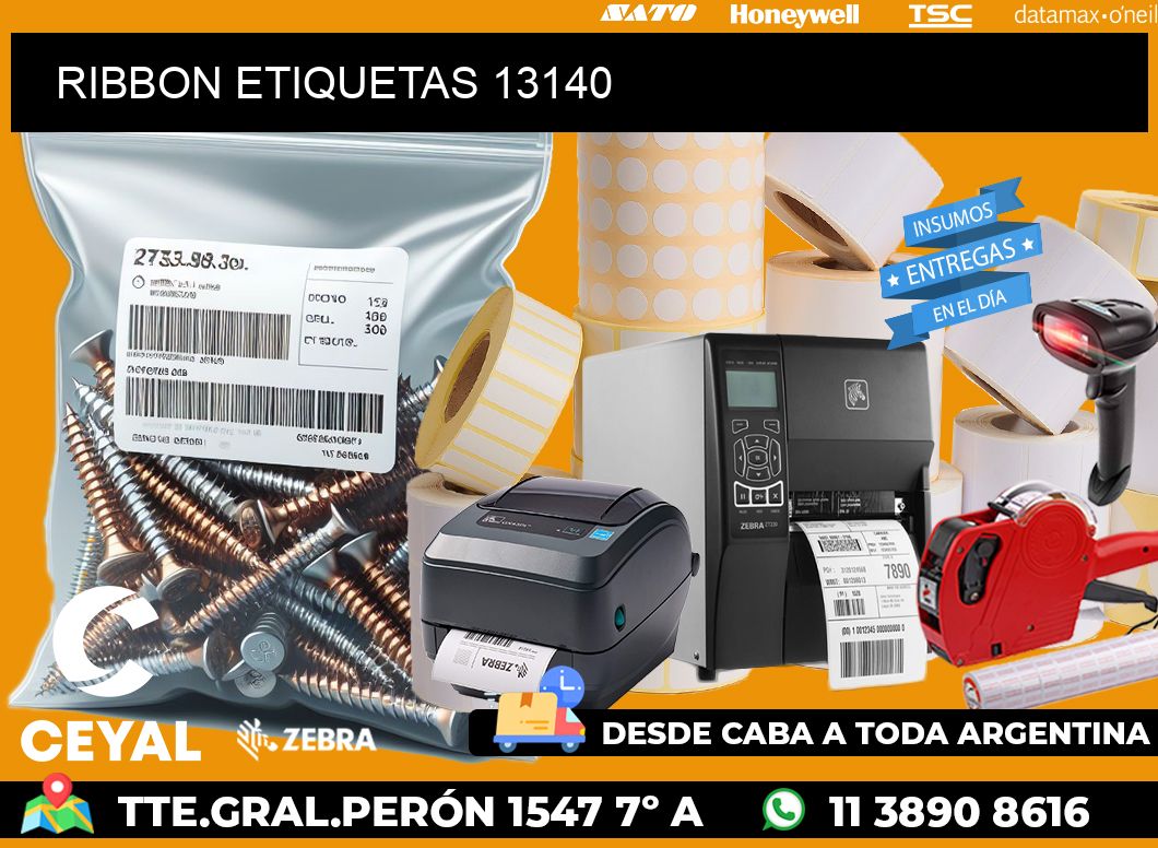 RIBBON ETIQUETAS 13140