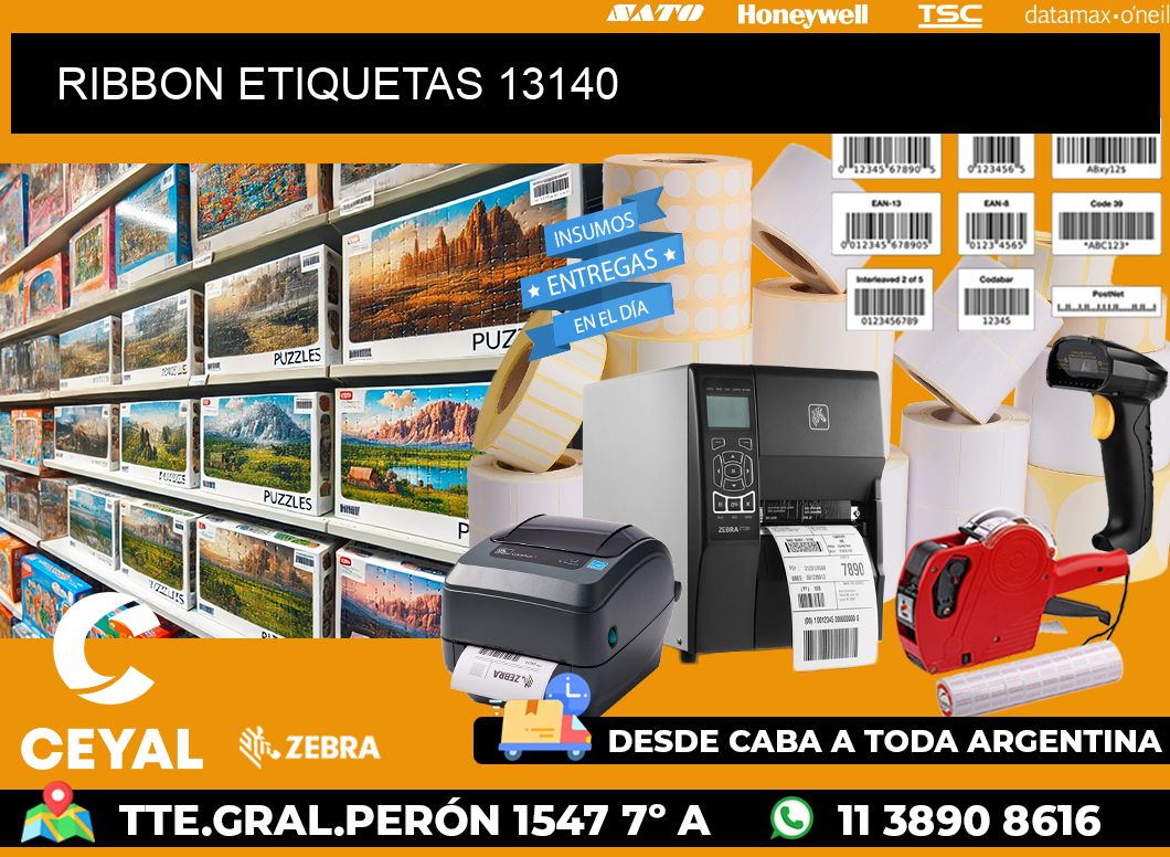 RIBBON ETIQUETAS 13140