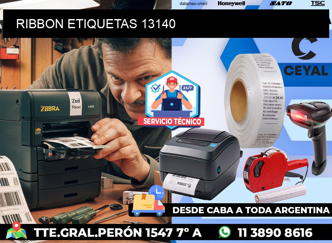 RIBBON ETIQUETAS 13140