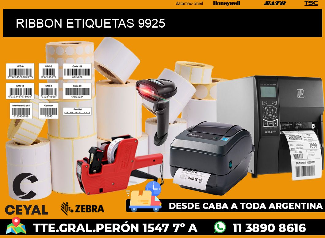 RIBBON ETIQUETAS 9925