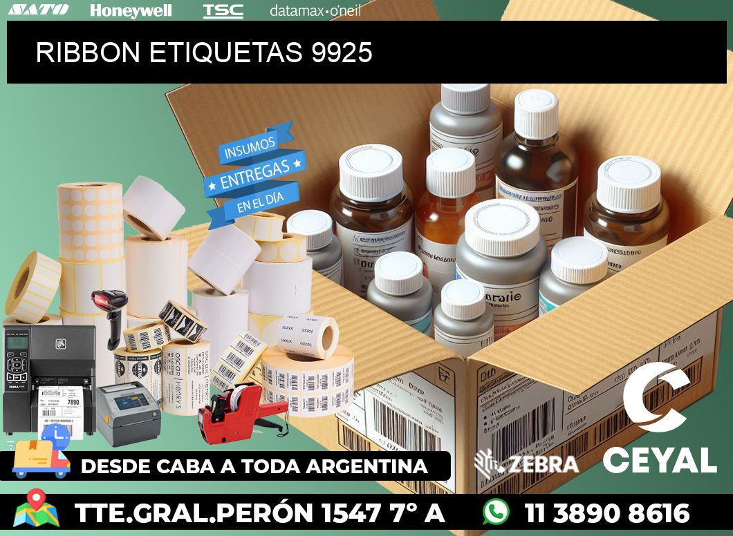 RIBBON ETIQUETAS 9925