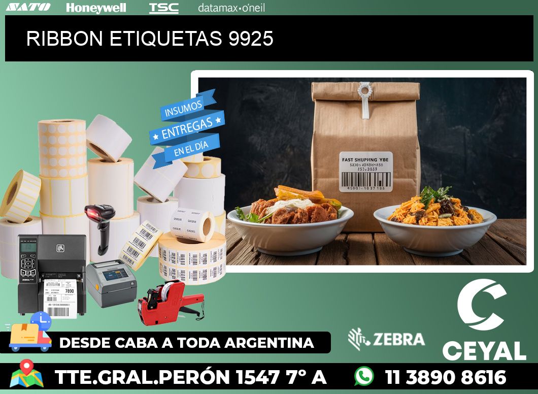 RIBBON ETIQUETAS 9925