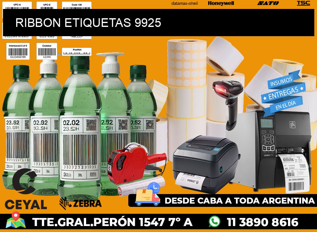 RIBBON ETIQUETAS 9925