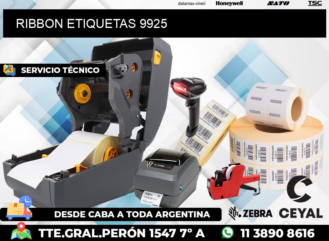 RIBBON ETIQUETAS 9925