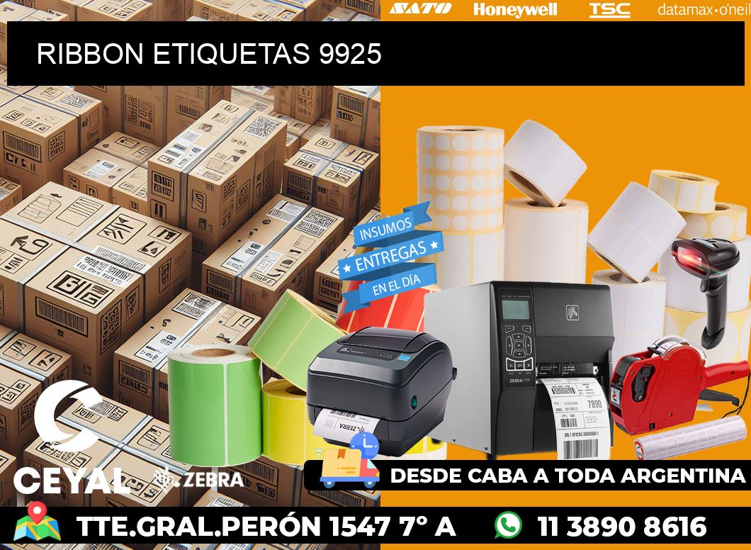 RIBBON ETIQUETAS 9925