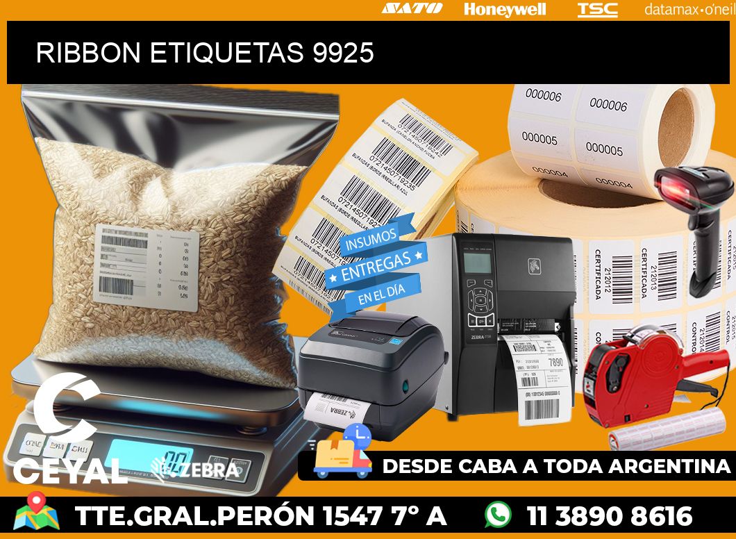 RIBBON ETIQUETAS 9925