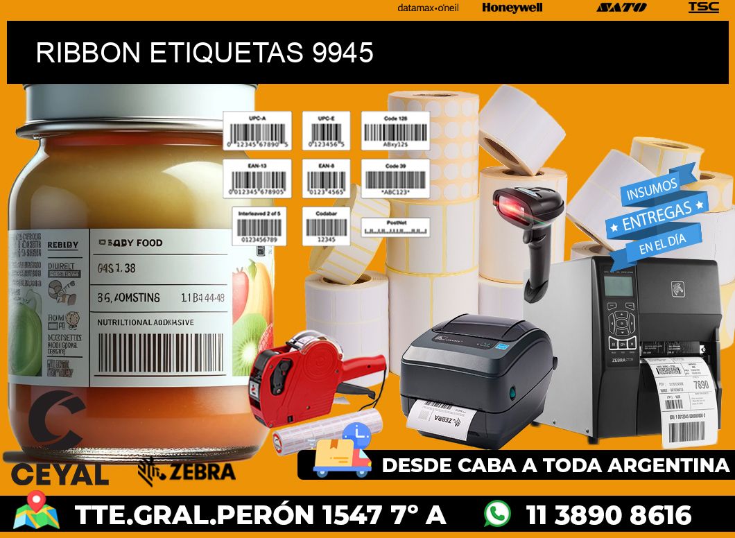 RIBBON ETIQUETAS 9945