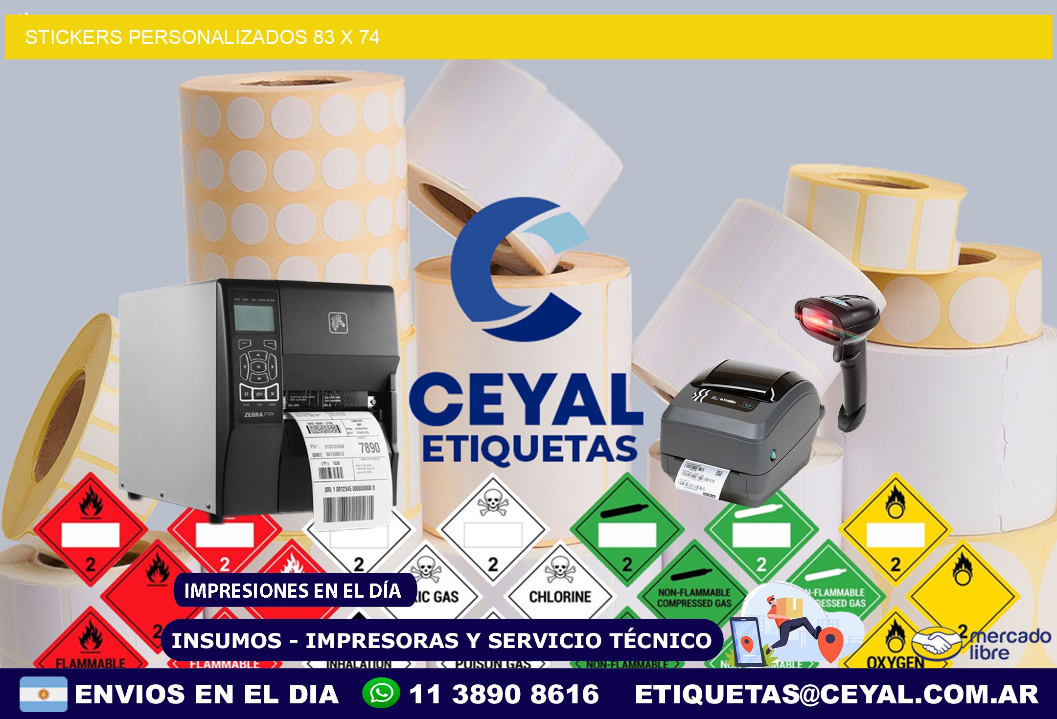 STICKERS PERSONALIZADOS 83 x 74
