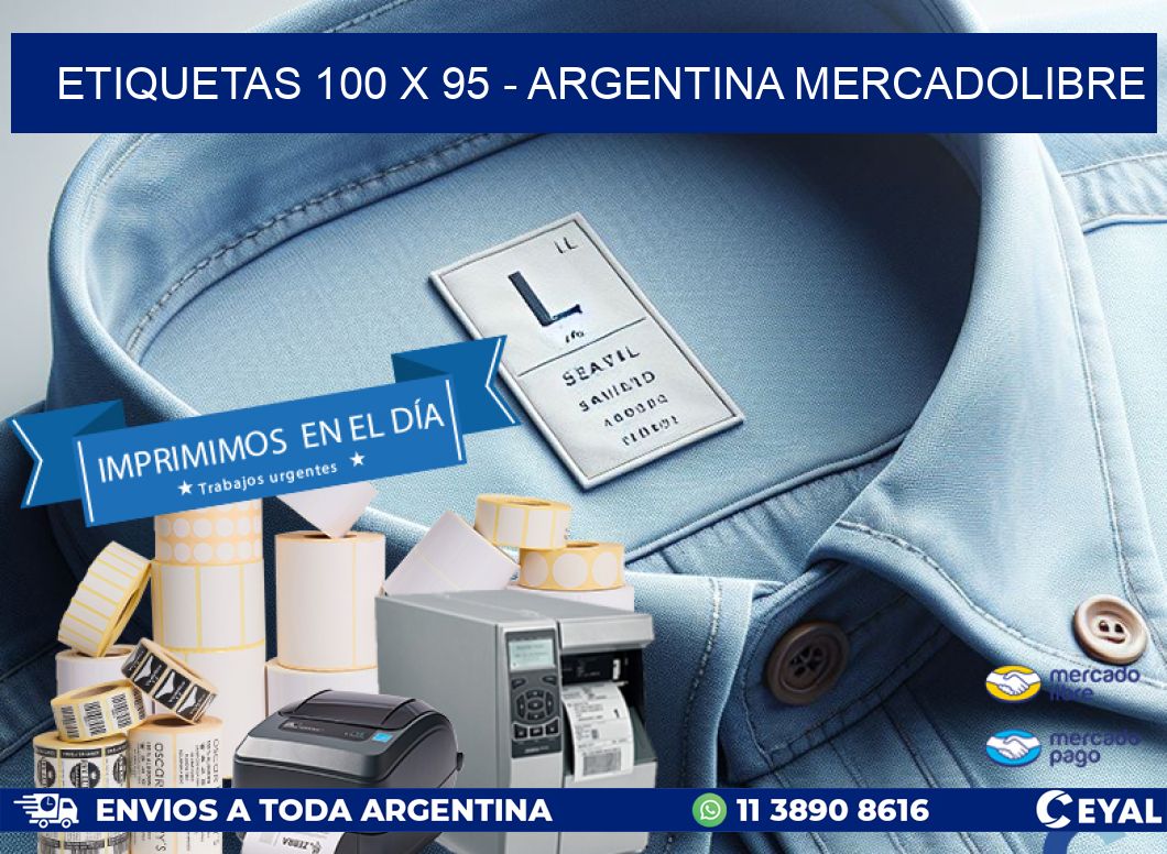 ETIQUETAS 100 x 95 - ARGENTINA MERCADOLIBRE