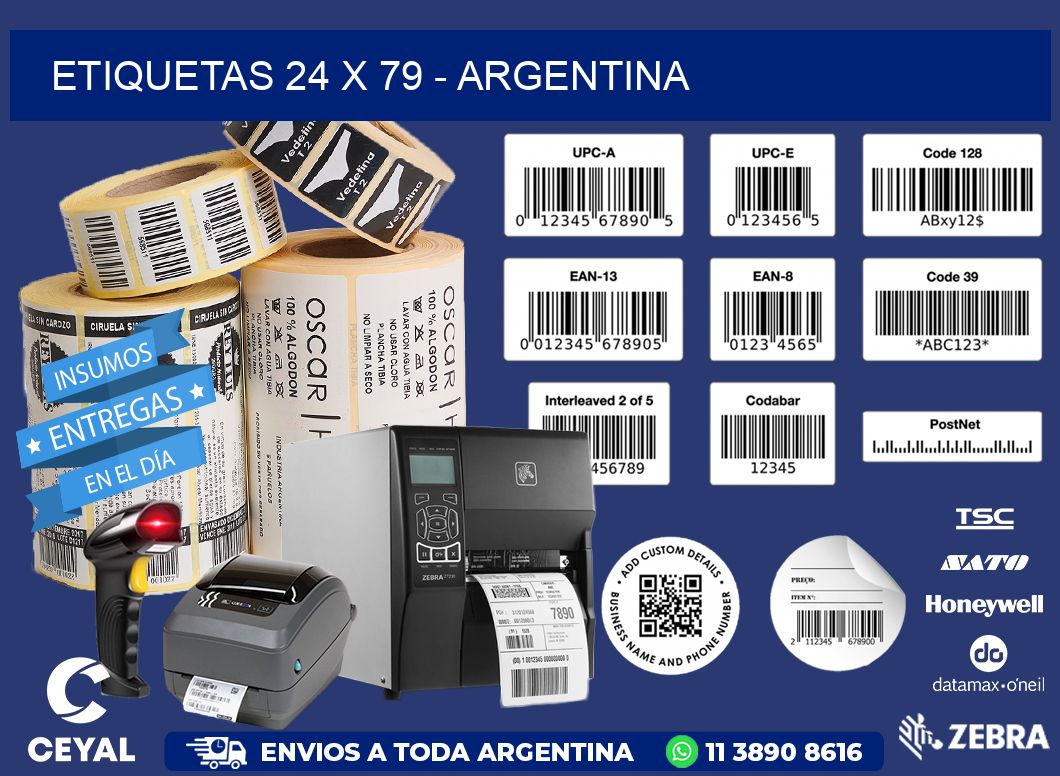 ETIQUETAS 24 x 79 - ARGENTINA