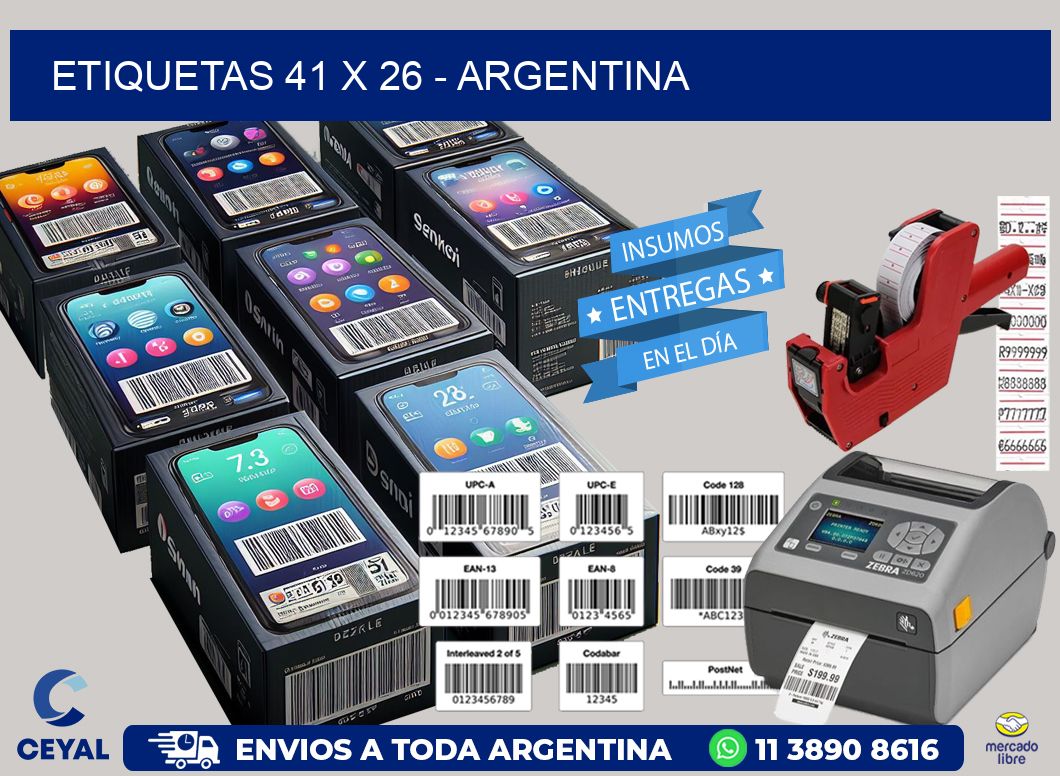 ETIQUETAS 41 x 26 - ARGENTINA