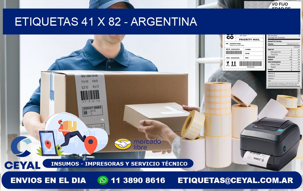 ETIQUETAS 41 x 82 - ARGENTINA