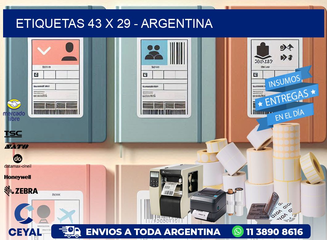 ETIQUETAS 43 x 29 - ARGENTINA