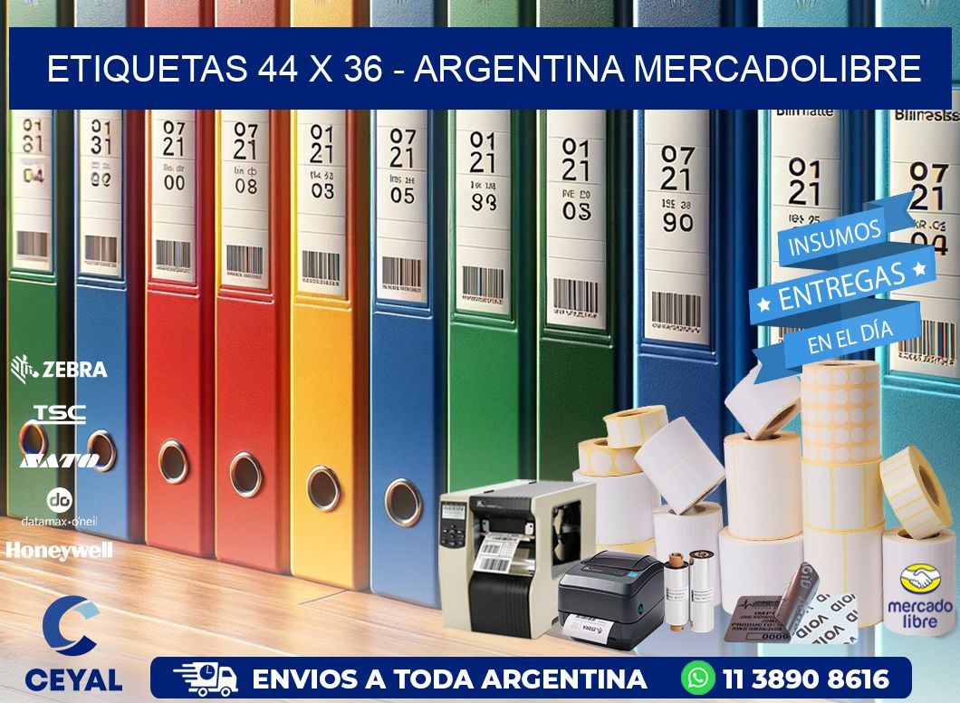 ETIQUETAS 44 x 36 - ARGENTINA MERCADOLIBRE