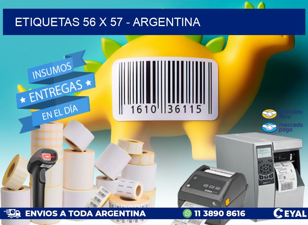 ETIQUETAS 56 x 57 - ARGENTINA