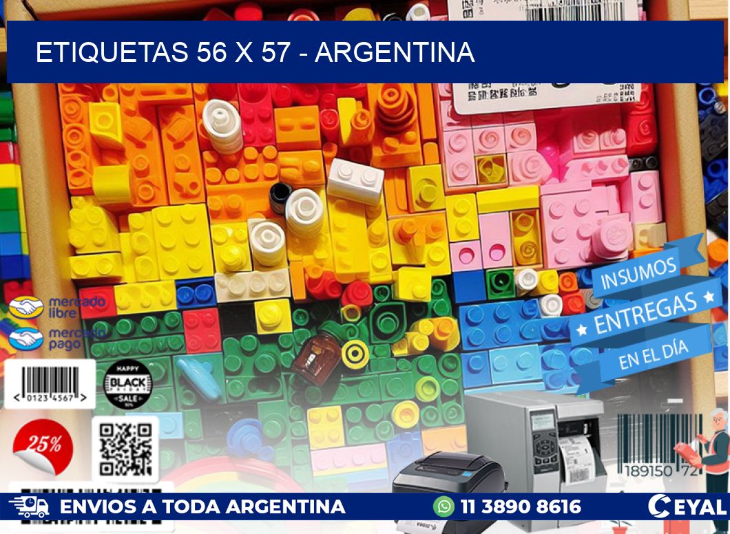 ETIQUETAS 56 x 57 - ARGENTINA