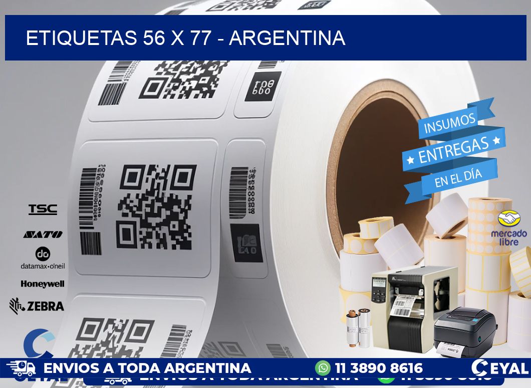 ETIQUETAS 56 x 77 - ARGENTINA