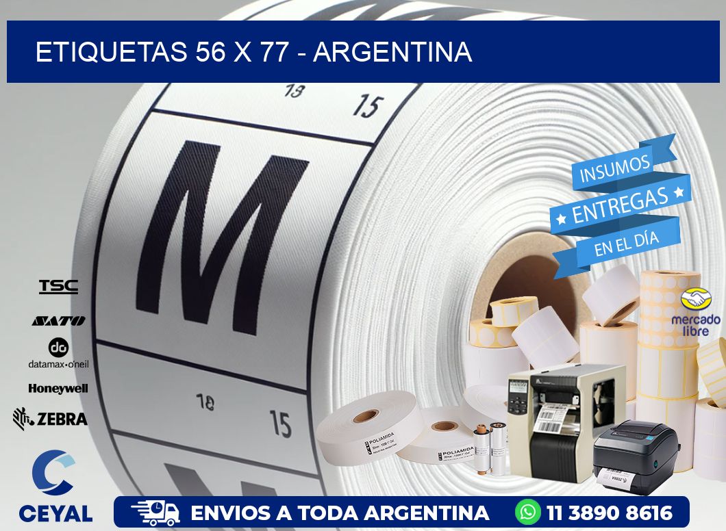 ETIQUETAS 56 x 77 - ARGENTINA