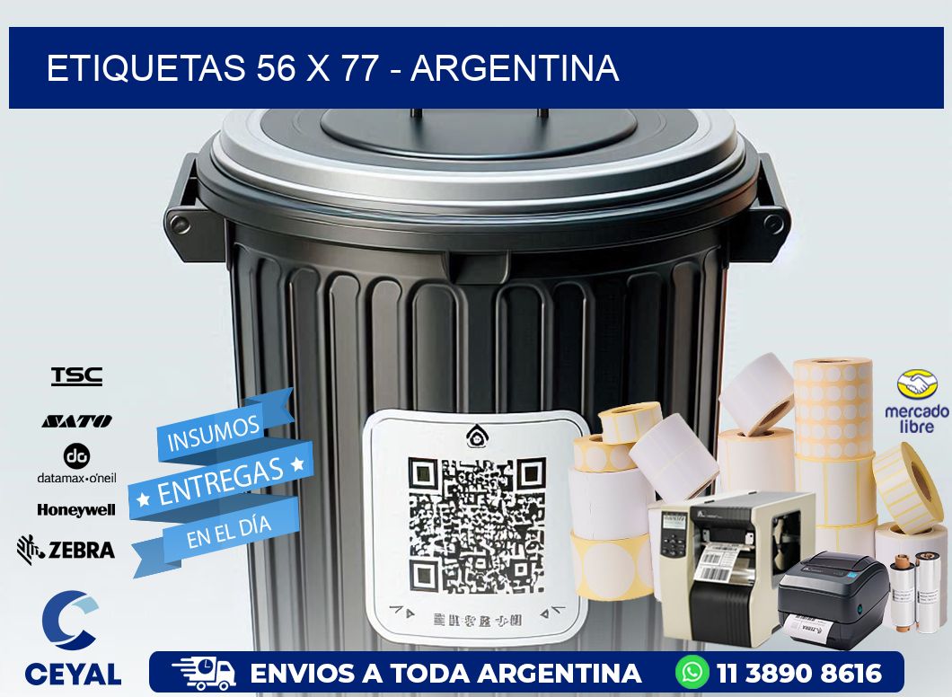 ETIQUETAS 56 x 77 - ARGENTINA