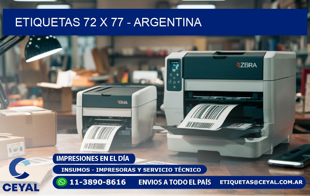 ETIQUETAS 72 x 77 - ARGENTINA