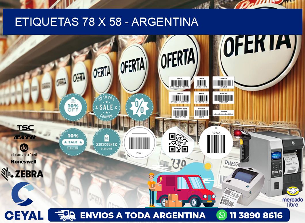 ETIQUETAS 78 x 58 - ARGENTINA