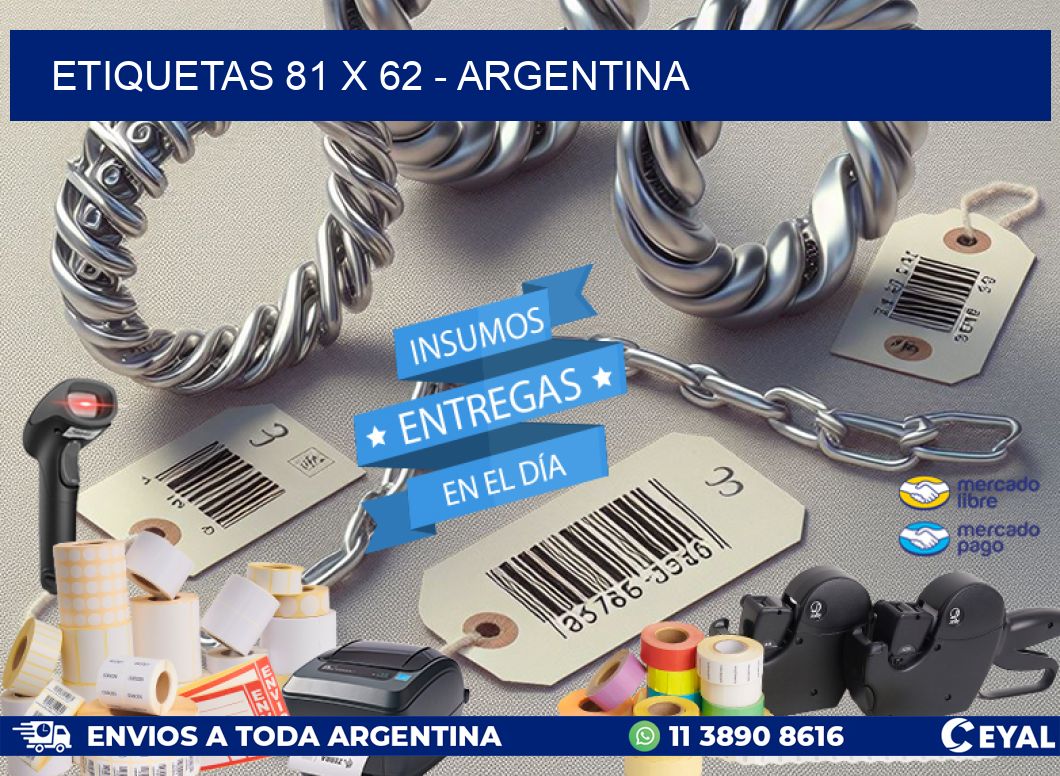 ETIQUETAS 81 x 62 - ARGENTINA