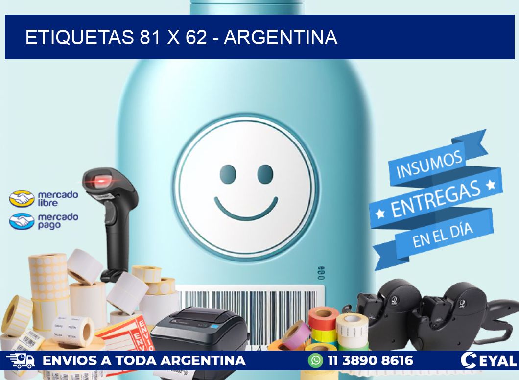 ETIQUETAS 81 x 62 - ARGENTINA