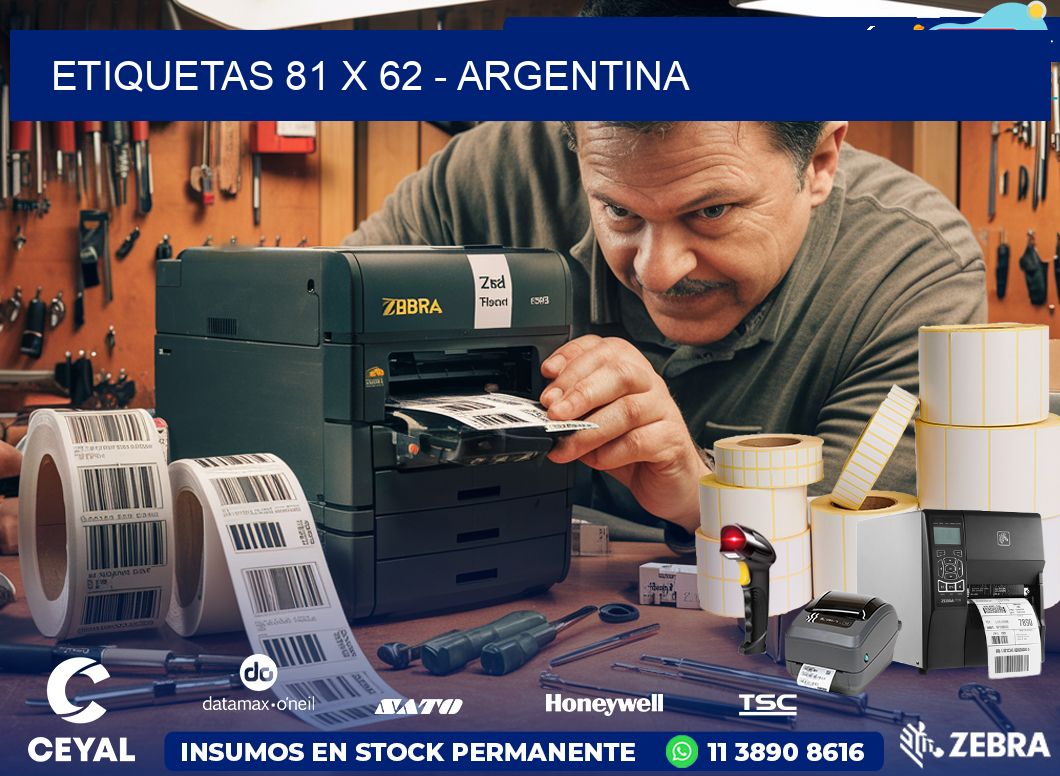 ETIQUETAS 81 x 62 - ARGENTINA