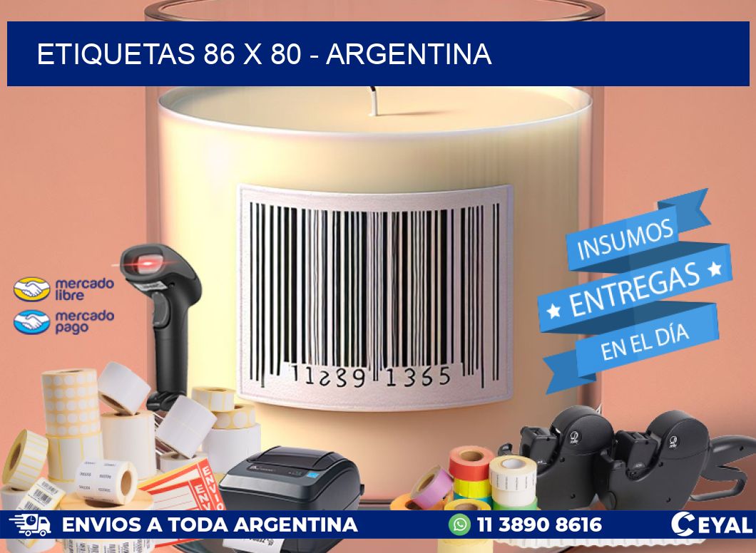 ETIQUETAS 86 x 80 - ARGENTINA