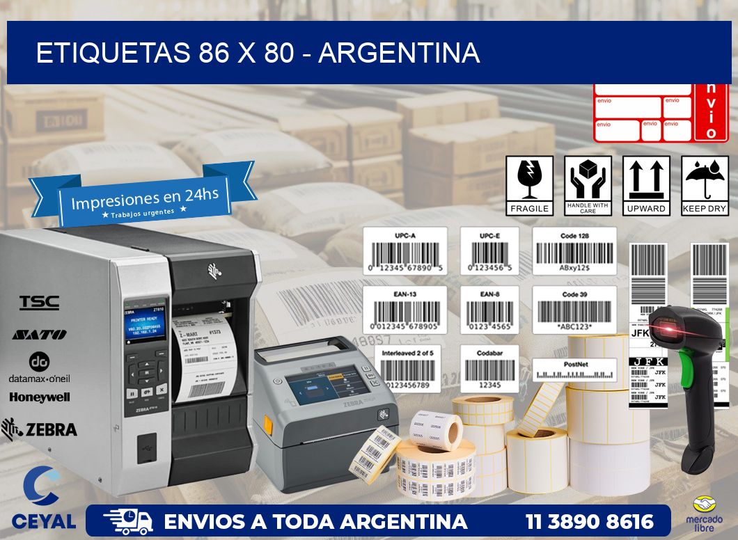 ETIQUETAS 86 x 80 - ARGENTINA