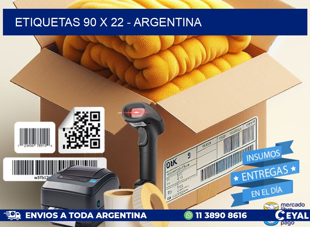 ETIQUETAS 90 x 22 - ARGENTINA