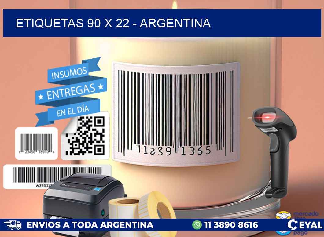 ETIQUETAS 90 x 22 - ARGENTINA