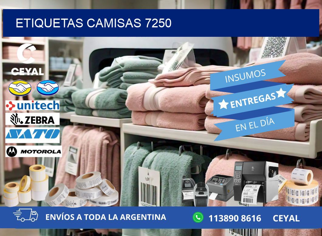 ETIQUETAS CAMISAS 7250