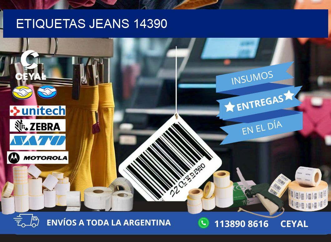 ETIQUETAS JEANS 14390