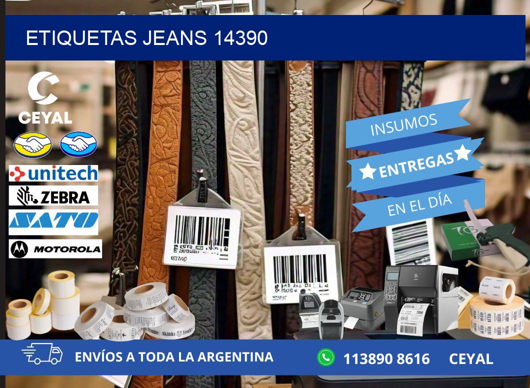 ETIQUETAS JEANS 14390