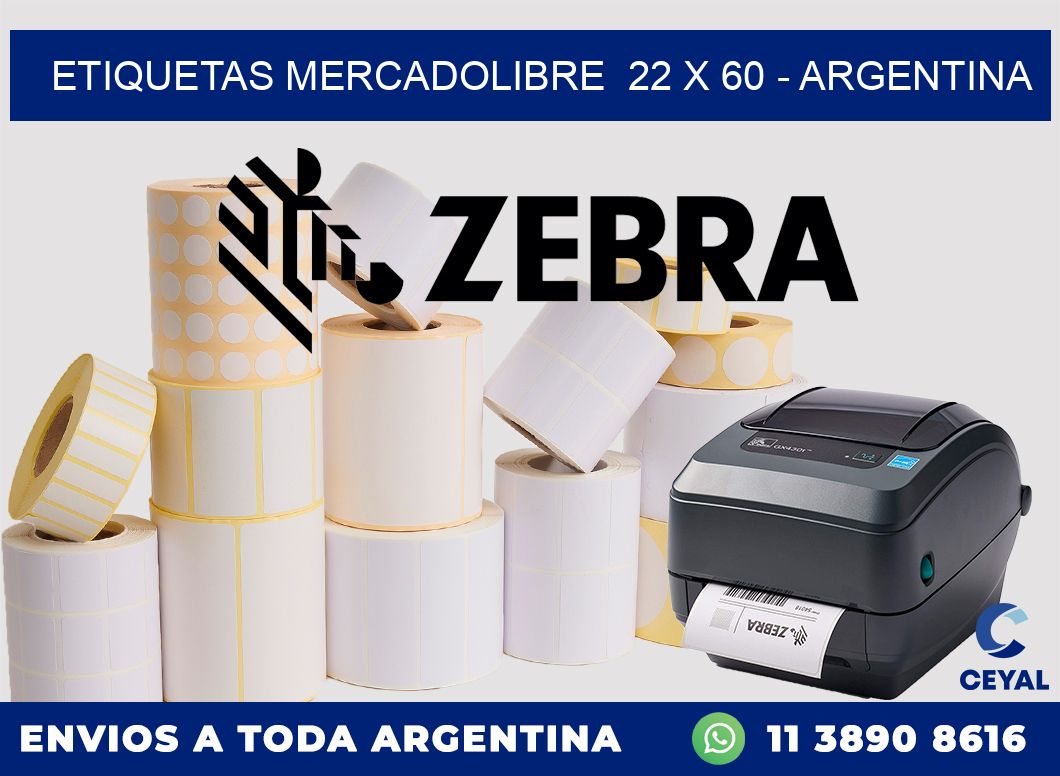 ETIQUETAS MERCADOLIBRE  22 x 60 – ARGENTINA