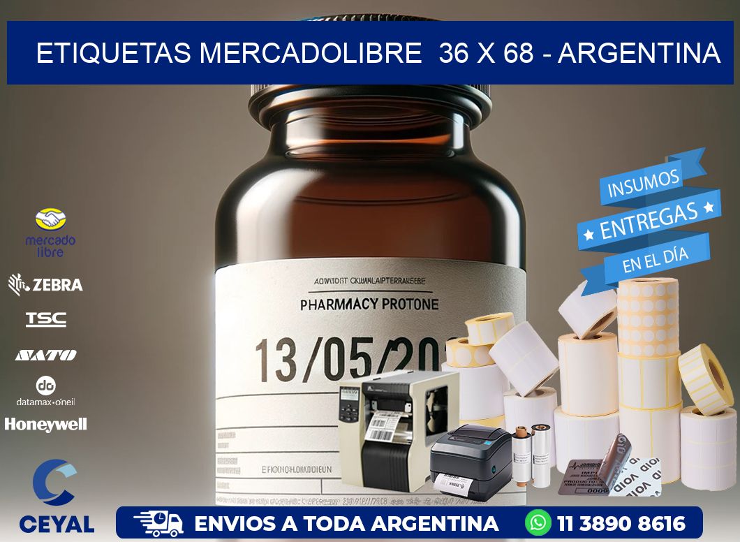 ETIQUETAS MERCADOLIBRE  36 x 68 – ARGENTINA